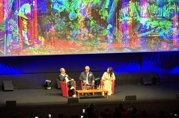 Andrea Bocelli e la moglie Veronica Berti alla Masterclass al Parco della Musica ospiti di Alice nella Città